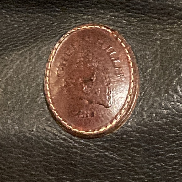 Vintage Green Hills black and brown leather bucket purse - Picture 3 of 15